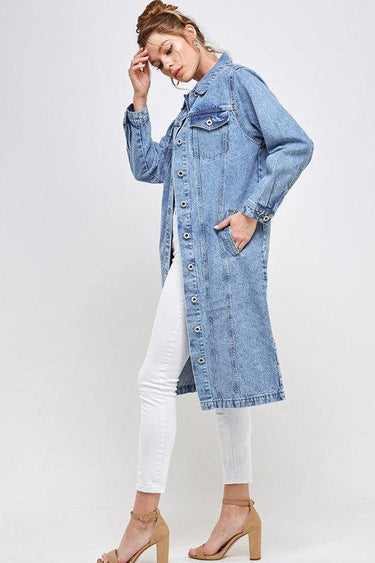 The Original Blue Age Non-Stretch Three-Quarter Denim Jacket