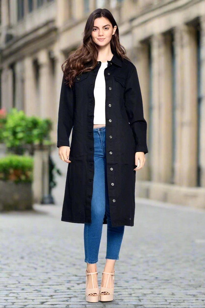 The Original Blue Age Non-Stretch Three-Quarter Denim Jacket - Three Mad Hatters Mercantile 