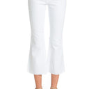 Mid-Rise Crop Flare Leg Denim Ankle Jeans pants