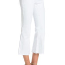 Mid-Rise Crop Flare Leg Denim Ankle Jeans pants