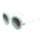 Round Daisy Flower Shape Circle Floral Sunglasses Sunglasses   