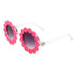 Round Daisy Flower Shape Circle Floral Sunglasses Sunglasses   