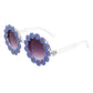 Round Daisy Flower Shape Circle Floral Sunglasses Sunglasses   