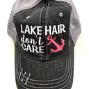 Lake Hair Don't Care Anchor Trucker Hat