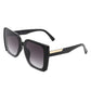 Square Flat Top Tinted Fashion Oversize Sunglasses Sunglasses   