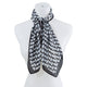 VERSATILE LUXURY PATTERN SILK SCARF Scarf BLACK/BKBK Os 