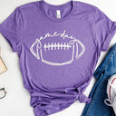 Cursive Football Game Day Graphic Tee