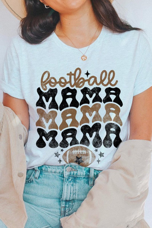 FOOTBALL MAMA SHORT SLEEVE T- Shirt ASH S 