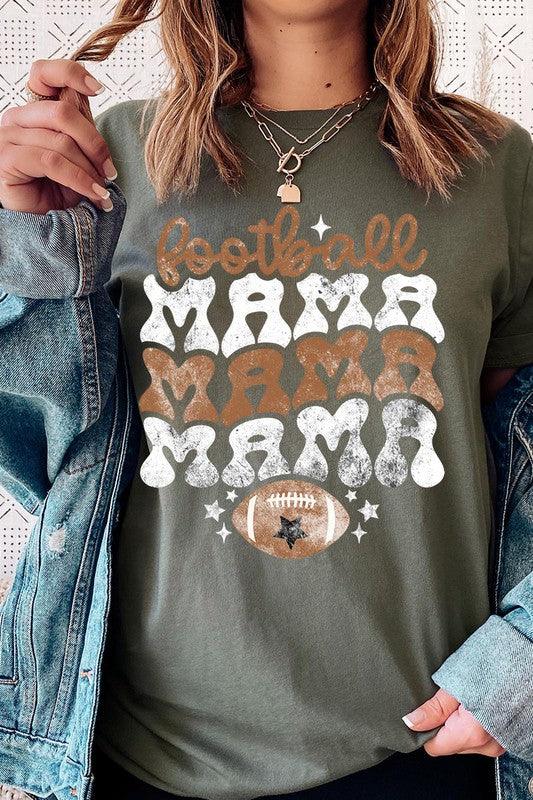 Football Mama: Game Day Graphic Tee - Three Mad Hatters Mercantile 