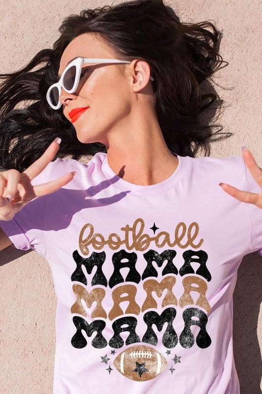 Football Mama: Game Day Graphic Tee - Three Mad Hatters Mercantile 