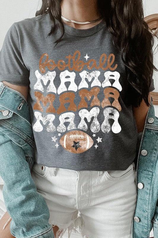 Football Mama: Game Day Graphic Tee - Three Mad Hatters Mercantile 