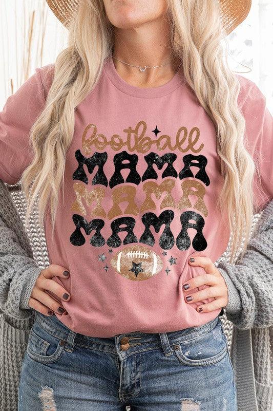 Football Mama: Game Day Graphic Tee - Three Mad Hatters Mercantile 