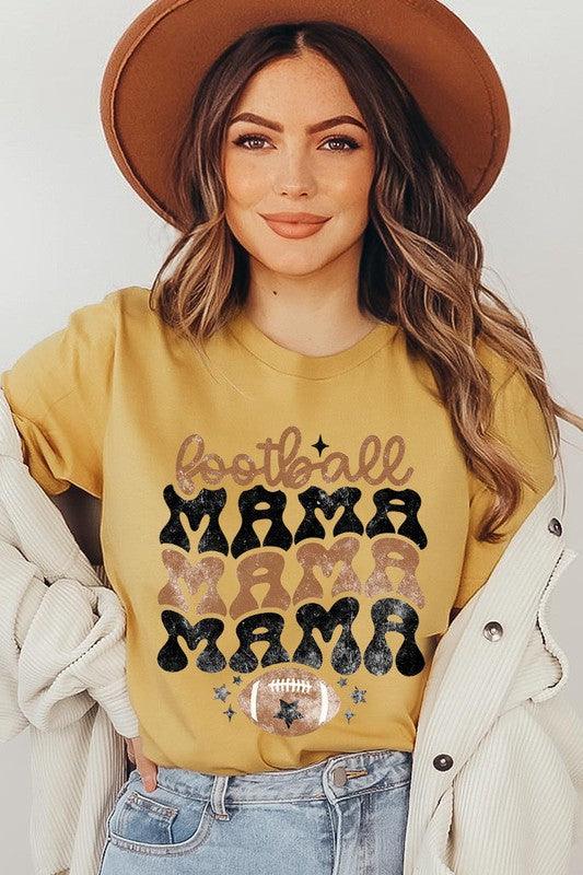Football Mama: Game Day Graphic Tee - Three Mad Hatters Mercantile 