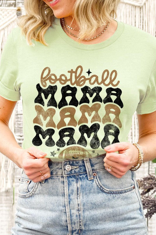 FOOTBALL MAMA SHORT SLEEVE T- Shirt SPRING GREEN S 