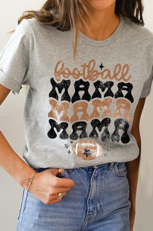 Football Mama: Game Day Graphic Tee - Three Mad Hatters Mercantile 