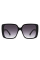 Square Retro Fashion Flat Top Women Sunglasses Sunglasses Gradient Purple OneSize 