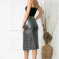 High Waist Sequin Skirt Sequin Skirt   