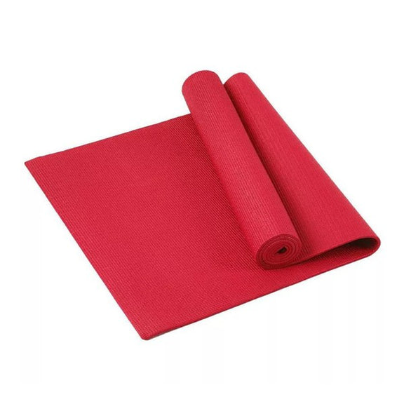 Performance Yoga Mat with Carrying Straps Yoga Mat Red One Size 