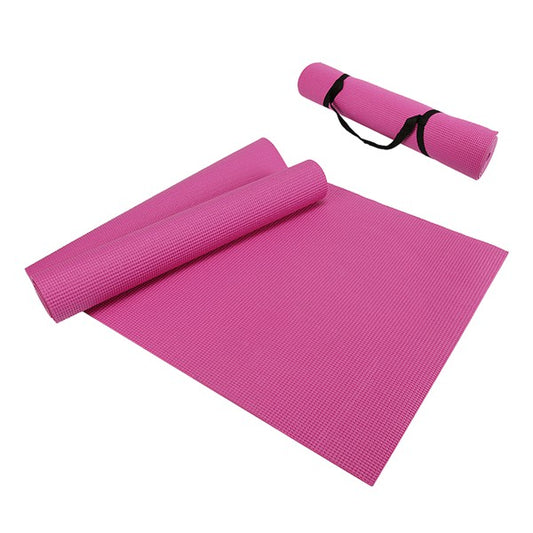 Performance Yoga Mat with Carrying Straps Yoga Mat Pink One Size 