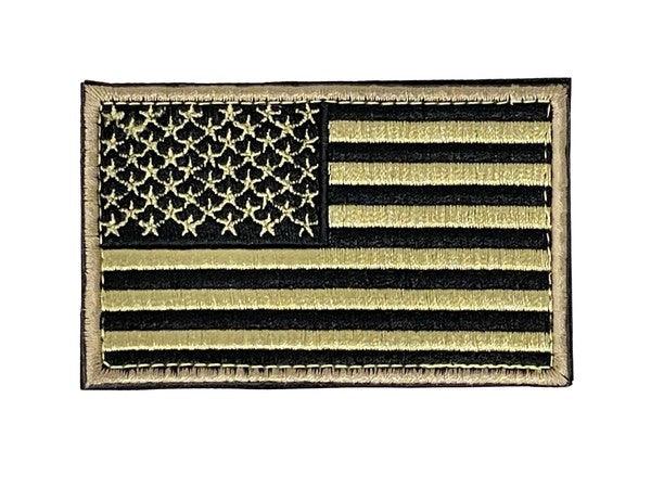 Tactical USA Flag Patch with Velcro Backing - Three Mad Hatters Mercantile 