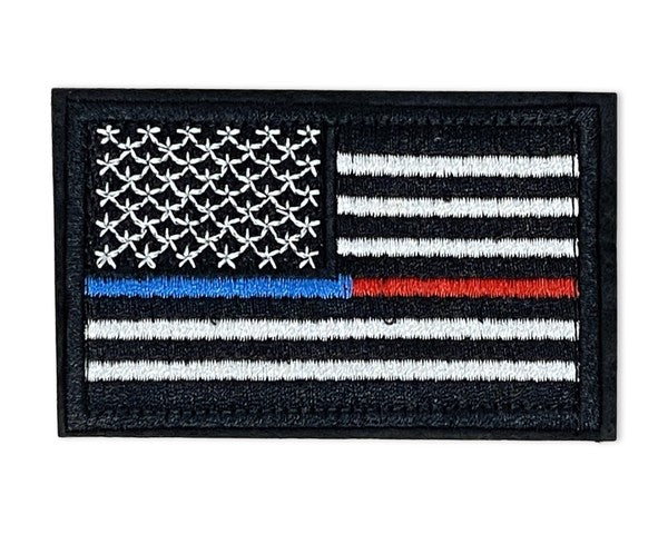 Tactical USA Flag Patch with Velcro Backing USA Flag Patch Red Blue Line One Size 