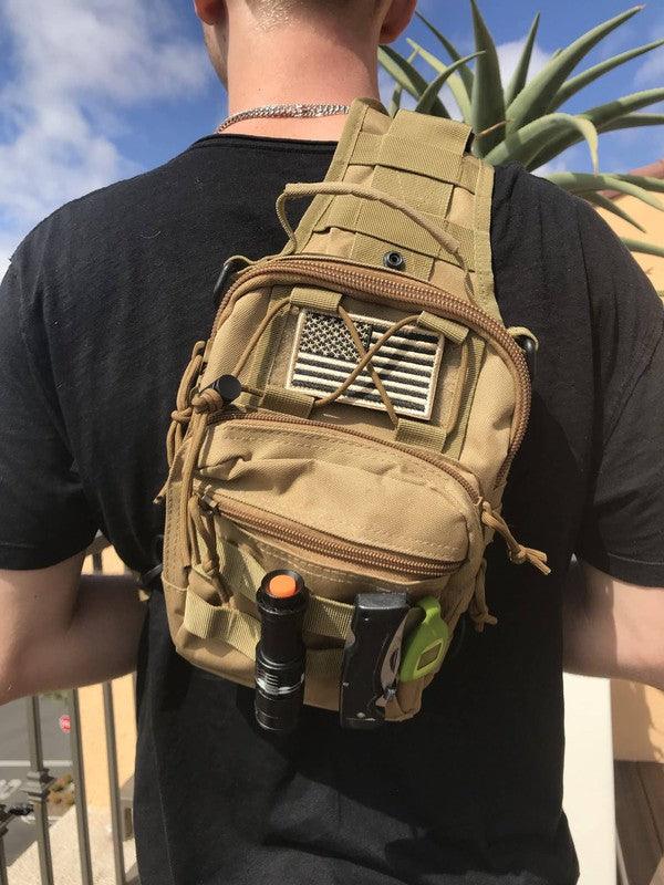 Tactical USA Flag Patch with Velcro Backing - Three Mad Hatters Mercantile 