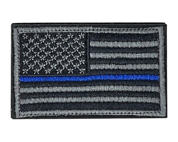 Tactical USA Flag Patch with Velcro Backing USA Flag Patch Aged Blue Line One Size 