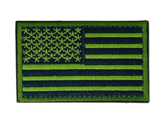 Tactical USA Flag Patch with Velcro Backing USA Flag Patch Green One Size 