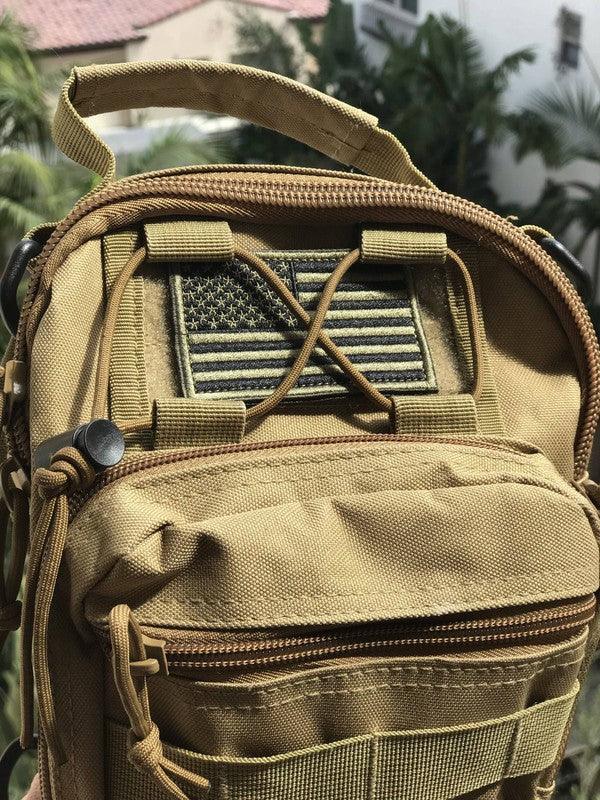 Tactical USA Flag Patch with Velcro Backing - Three Mad Hatters Mercantile 