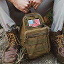 Tactical USA Flag Patch with Velcro Backing