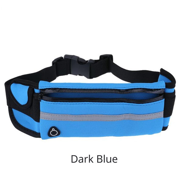 Velocity Water-Resistant Running Belt Fanny Pack Fanny Pack Dark Blue One Size 