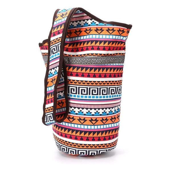Yoga Mat Tote Bag with Large Side Pockets - Three Mad Hatters Mercantile 