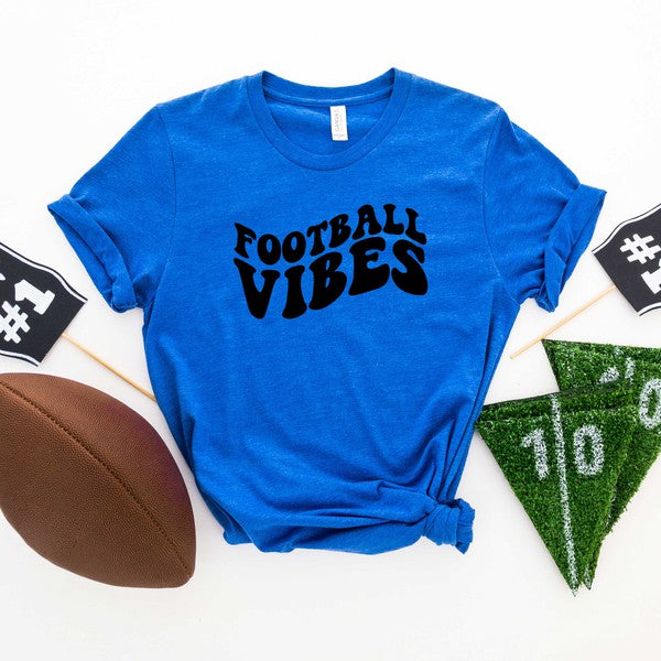 Retro Football Vibes Short Sleeve Graphic Tee graphic t-shirt Royal XS 