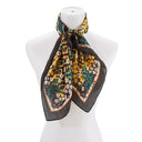 Floral Whimsy: Silk-Inspired Square Scarf