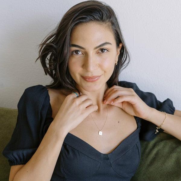 Libi Pink Crystal Heart Necklace - Three Mad Hatters Mercantile 