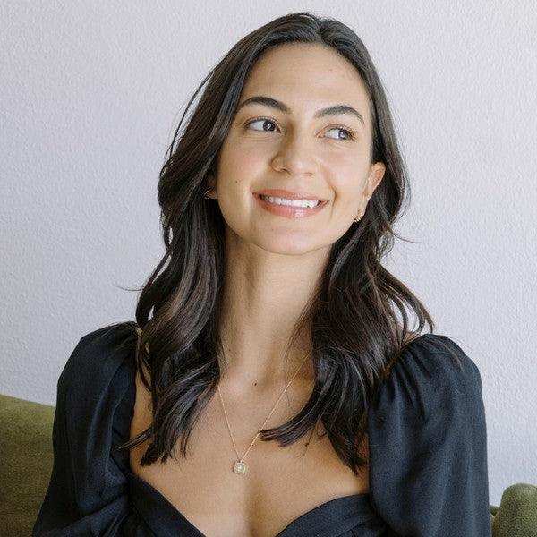 Libi Pink Crystal Heart Necklace - Three Mad Hatters Mercantile 