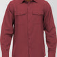 Weiv Mens Solid Flannel Shirt Mens Flannel Shirt BURGUNDY 2XL 