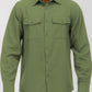 Weiv Mens Solid Flannel Shirt Mens Flannel Shirt OLIVE 2XL 