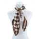 CHECKERED SILK FASHION SCARF Scarf TAIV Os 