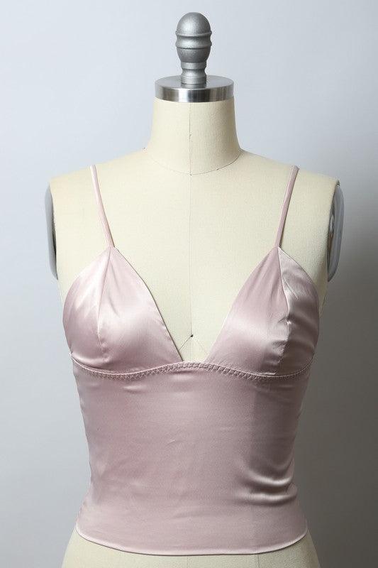 Longline Satin Top - Three Mad Hatters Mercantile 