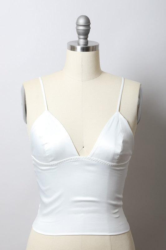 Longline Satin Top - Three Mad Hatters Mercantile 