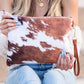 Faux Fur Cow Animal Print Clutch Faux Fur Cow Animal Print Clutch   