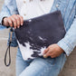 Faux Fur Cow Animal Print Clutch Faux Fur Cow Animal Print Clutch   