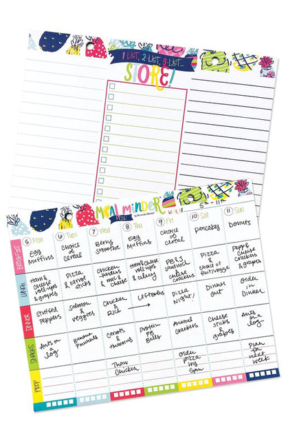 Meal Minder Menu Planner 52-Week wDry Erase Backer Menu Planner Meal Minder One Size 