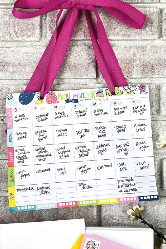 Meal Minder Menu Planner 52-Week wDry Erase Backer Menu Planner   