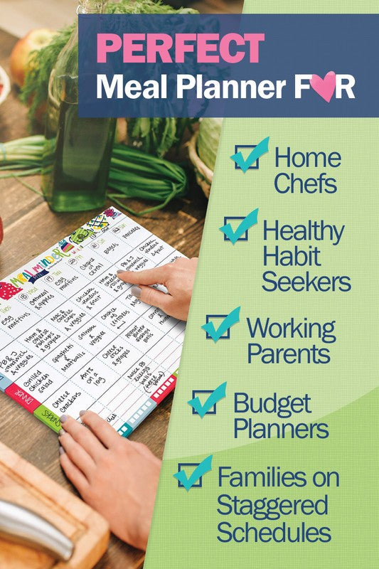 Meal Minder Menu Planner 52-Week wDry Erase Backer Menu Planner   