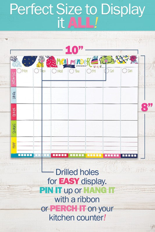 Meal Minder Menu Planner 52-Week wDry Erase Backer Menu Planner   