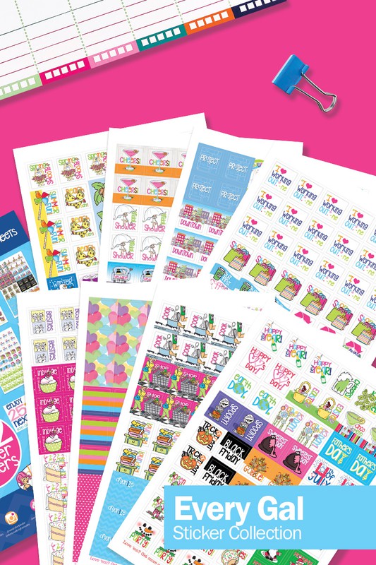 Every Gal Planner Sticker Set 432-Count Assorted Planner Stickers   