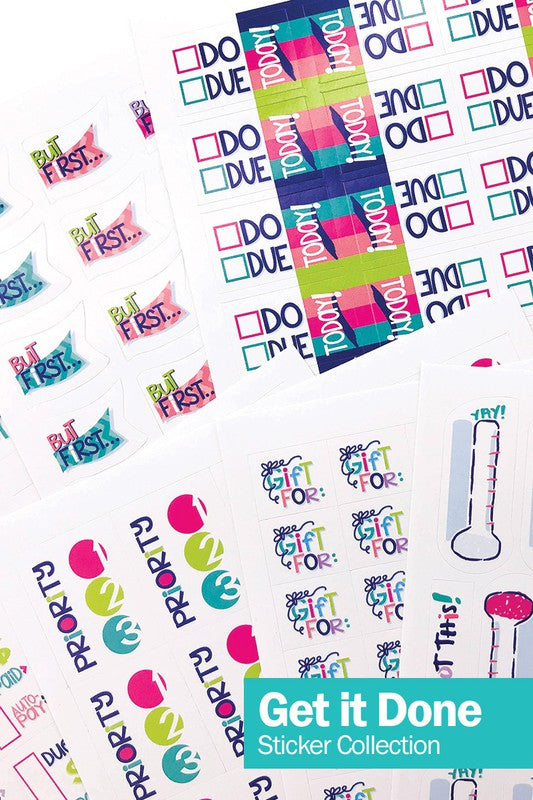 Get it Done Planner Sticker Set 342-Count Assorted Planner Stickers   