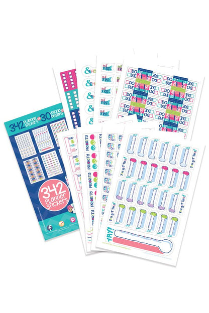 Get it Done Planner Sticker Set 342-Count Assorted Planner Stickers Get it Done One Size 